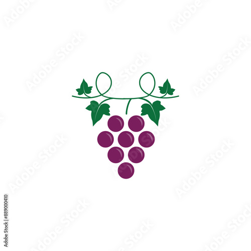 Vector stock logo, abstract wine vector template. Illustration design of elegant logotype wine store on a dark claret