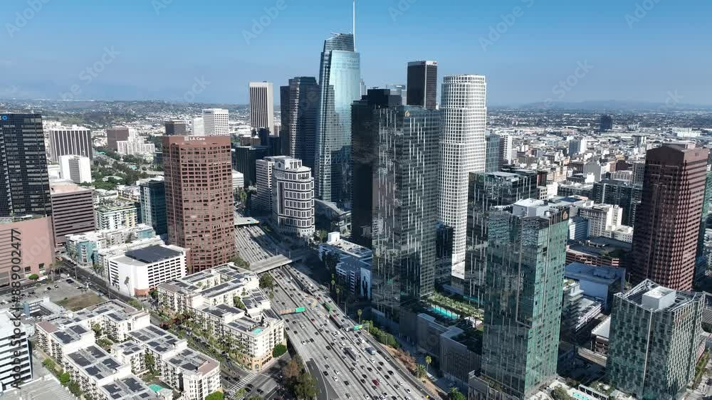 Towers Offices At Los Angeles California United States. Highrise Building Dominating The Skyline Of The Downtown. Town Sky Background Backgrounds Urban. Drone View Backgrounds Panoramic City. Towers Offices At Los Angeles California United States. Highrise Building Dominating The Skyline Of The Downtown. Town Sky Background Backgrounds Urban. Drone View Backgrounds Panoramic City.