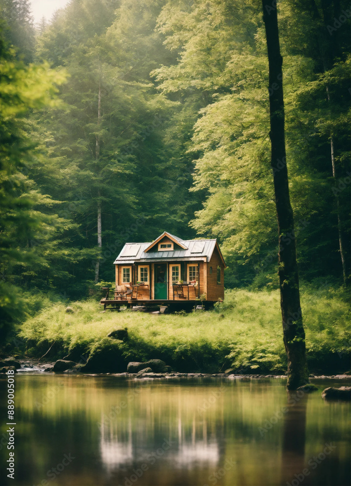 Obraz premium house on the lake