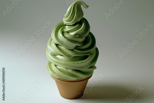 matcha, pistatio ice cream photo