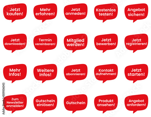 rote CTA Homepage Button organisch