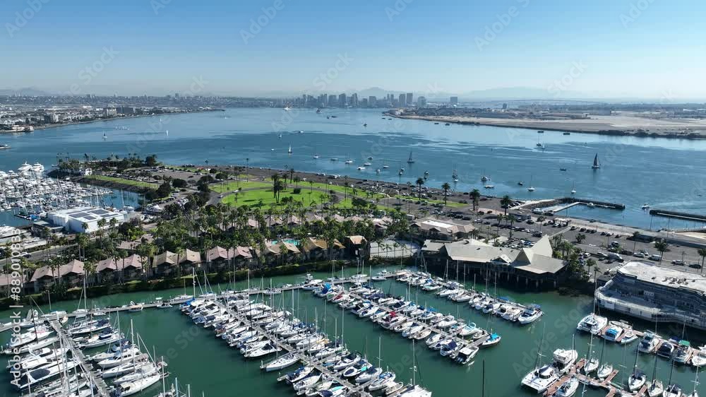 Shelter Island At San Diego California United States. Stunning Tropical Coastline Beach Scene Viewed From Above. Town Sky Background Backgrounds Urban. Town Exterior Downtown Famous. Shelter Island At San Diego California United States. Stunning Tropical Coastline Beach Scene Viewed From Above. Town Sky Background Backgrounds Urban. Town Exterior Downtown Famous.