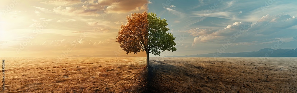 From Barren Land to Lush Greenery Climate Recovery From Barren Land to Lush Greenery Climate Recovery
