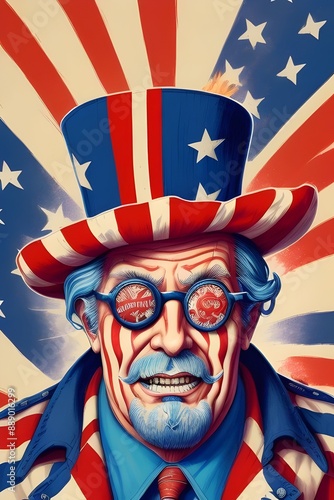 american uncle sam, red, white, blue, united states of america, yankee,  federal government, war, patriotic,  freedom, liberty, independence, flag, stars, stripes, red, white, blue, Yankee, nation