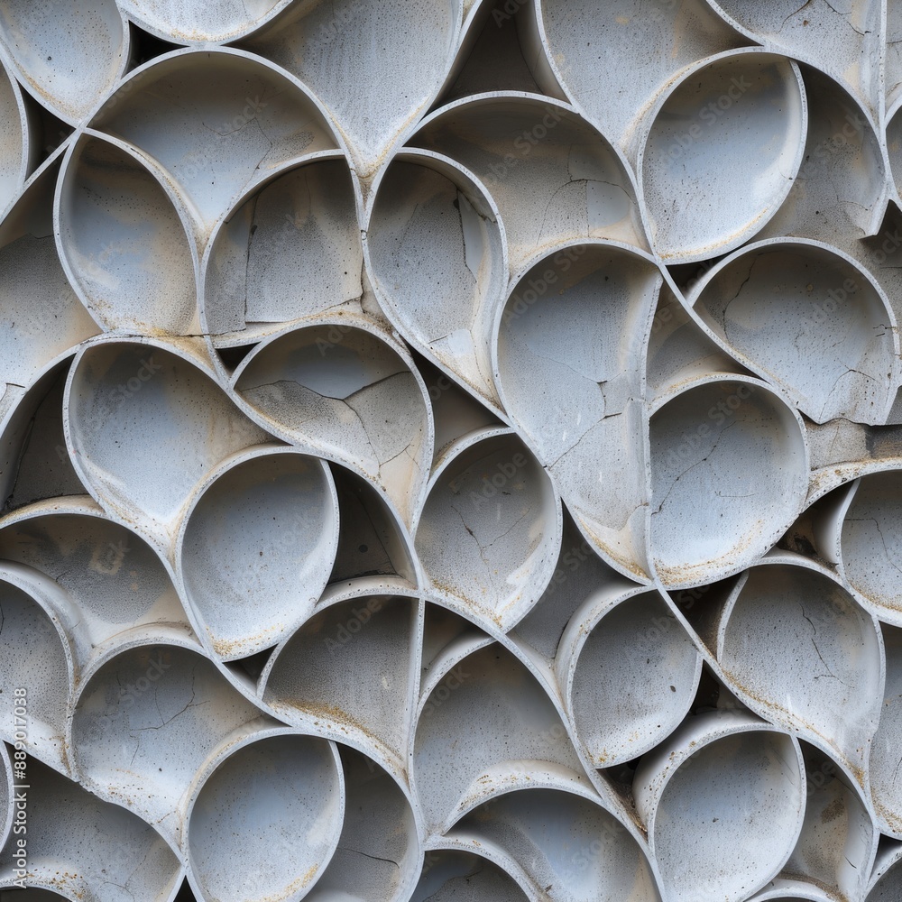 A pattern of overlapping circles and arcs A pattern of overlapping circles and arcs