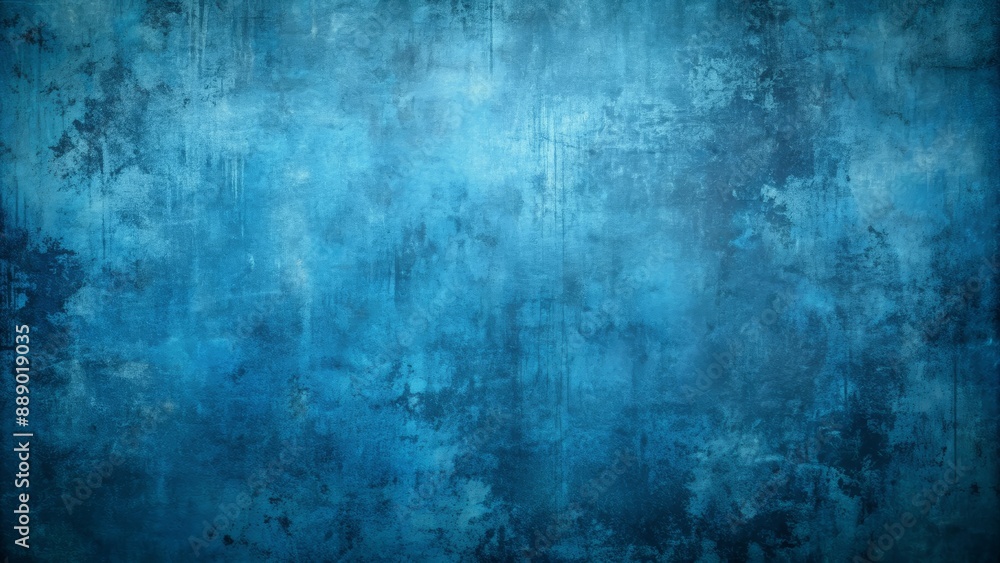 Fototapeta premium Grunge blue background with distressed texture and dark tones, grunge, blue, background, distressed, texture, dark, tones