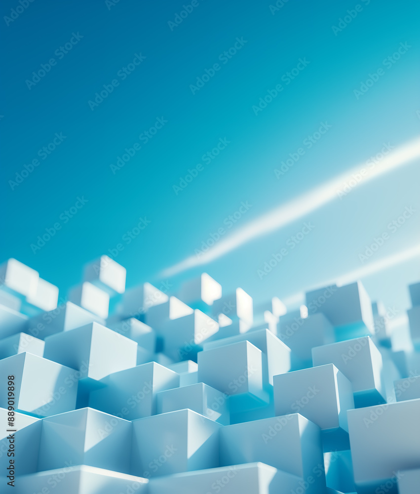 Stacked blocks and blue sky background Stacked blocks and blue sky background