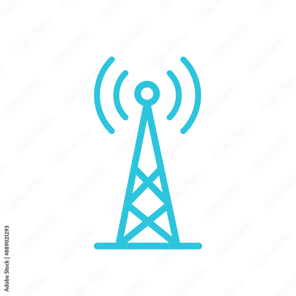 Signals tower. Isolated on white background. From blue icon set. Signals tower. Isolated on white background. From blue icon set.