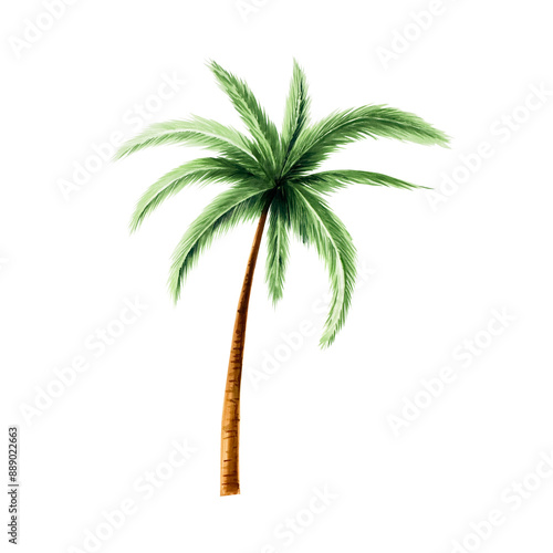Obraz na płótnie Green palm tree