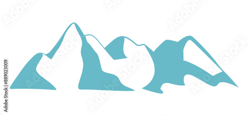 Mountain peak logo template
