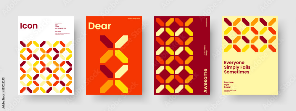 Obraz premium Abstract Flyer Layout. Modern Book Cover Design. Geometric Background Template. Brochure. Banner. Report. Business Presentation. Poster. Magazine. Newsletter. Advertising. Notebook. Portfolio