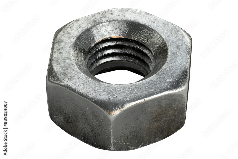 Metal nut isolated on transparent background Metal nut isolated on transparent background