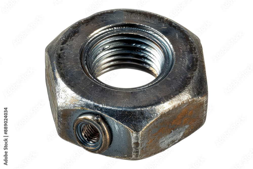 Metal nut isolated on transparent background Metal nut isolated on transparent background