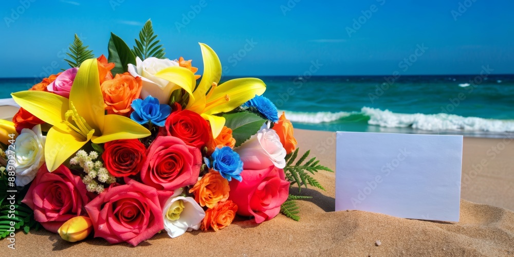 flowers on the beach flowers on the beach