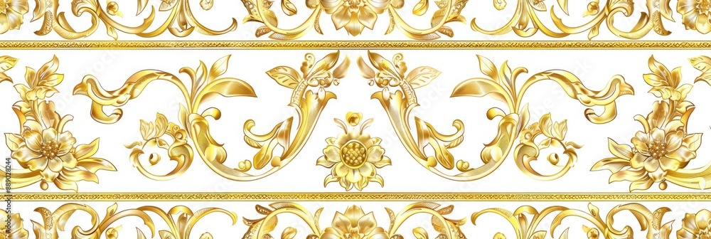 Luxurious Gold Decorative Border Luxurious Gold Decorative Border