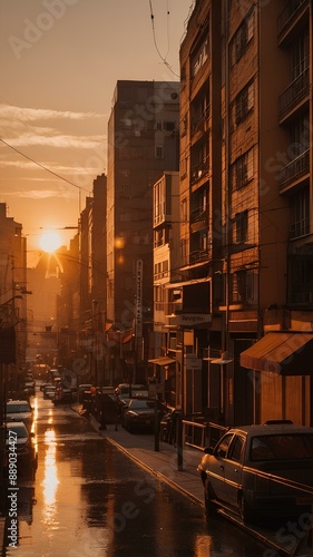 city at sunset, Cityscape at sunset, peaceful, iPhone wallpaper, Galaxy wallpaper, wallpaper, high definition wallpaper