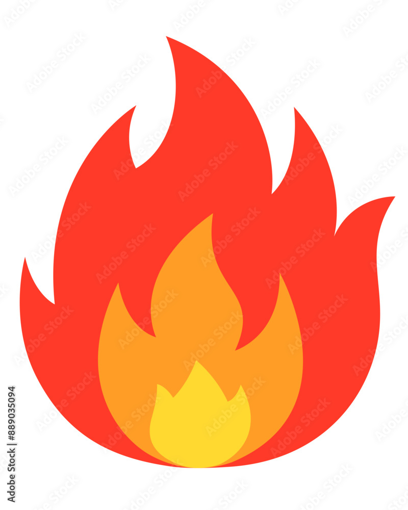 fire icon vector. symbol, sign. fire icon vector. symbol, sign.