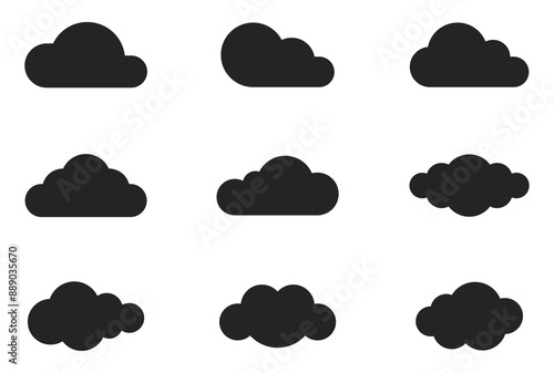 cloud vector. symbol, sign icon