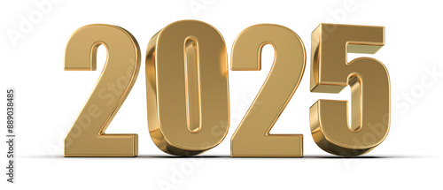 2025 Gold Number 3D