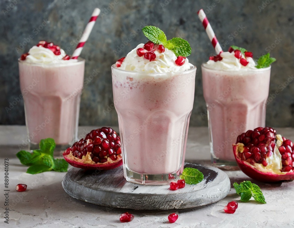 Granatapfelmilchshake Granatapfelmilchshake