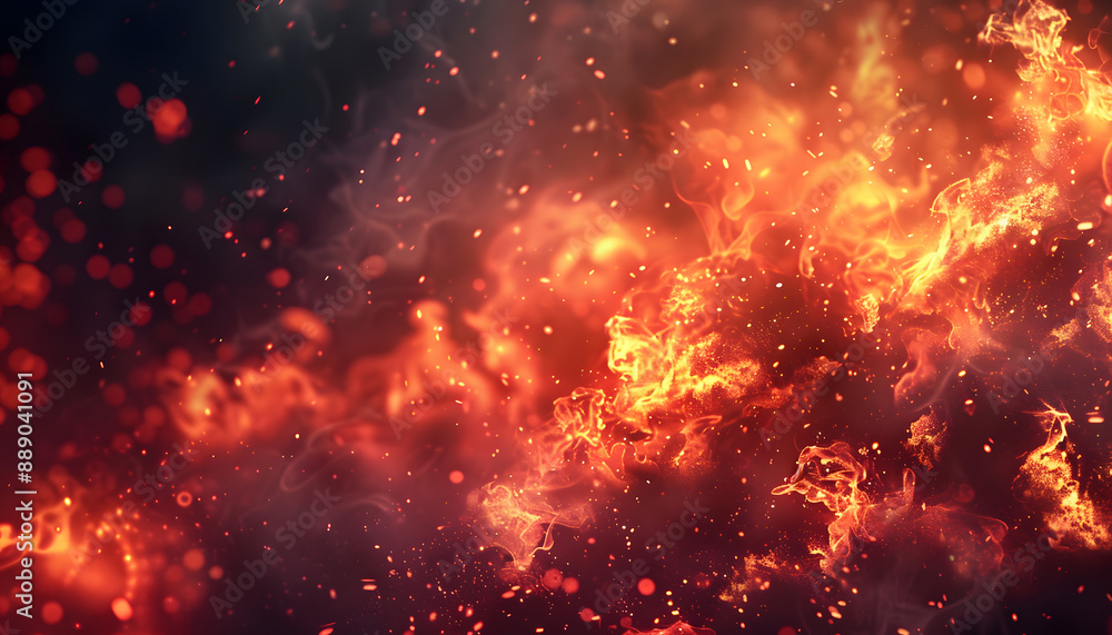Naklejka premium fire background