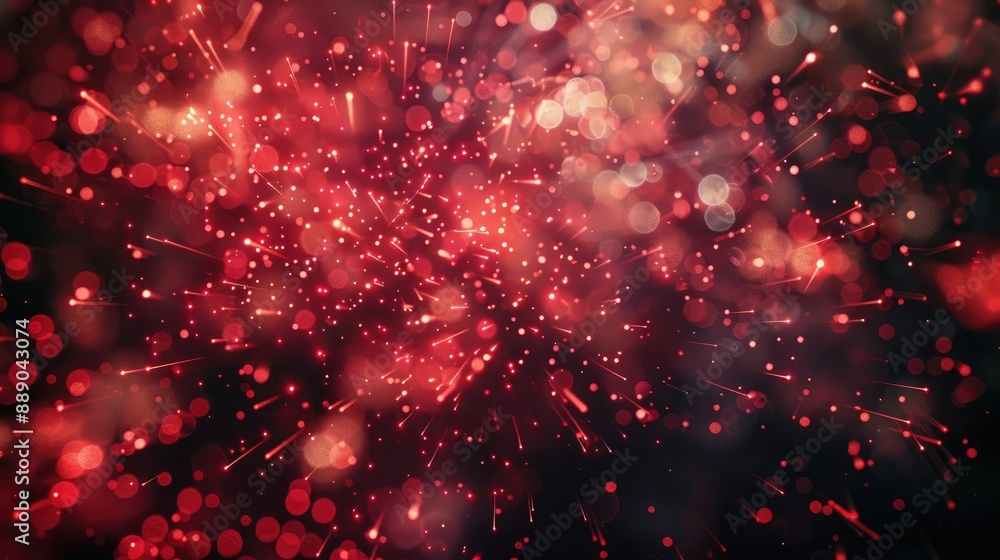 red luxury glitter and bokeh particles, red bokeh background, holiday festival background red luxury glitter and bokeh particles, red bokeh background, holiday festival background