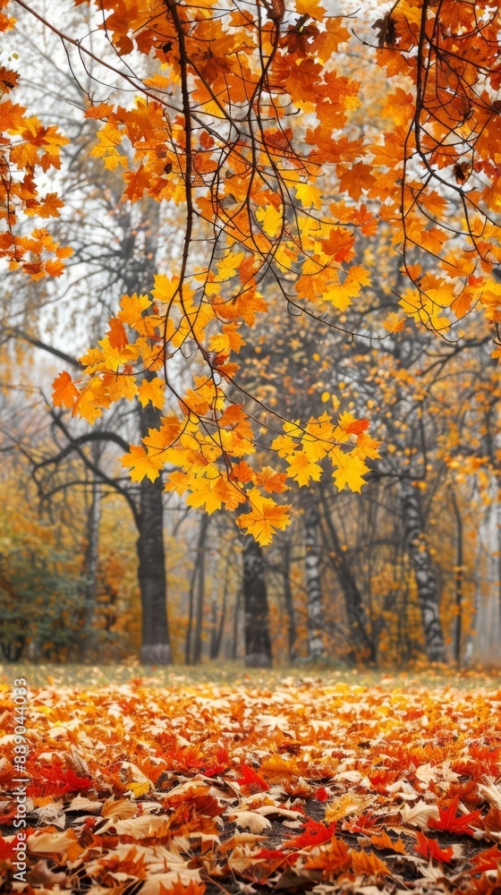 Abstract Autumn Leaves Background in a Beautiful Park with Yellow, Red, and Orange Leaves Depicting Seasonal Changes. Various Angles for Artistic Design Mockup Template, AI-Generated, 4K High-Definiti Abstract Autumn Leaves Background in a Beautiful Park with Yellow, Red, and Orange Leaves Depicting Seasonal Changes. Various Angles for Artistic Design Mockup Template, AI-Generated, 4K High-Definiti