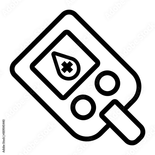 glucose meter Line Icon