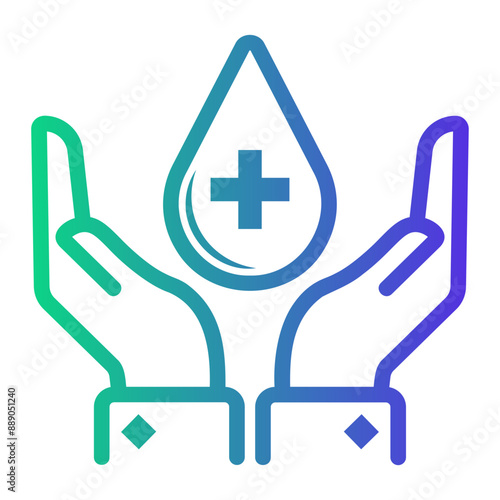 blood Line Gradient Icon