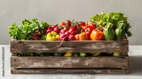 The Wooden Crate of Vegetables