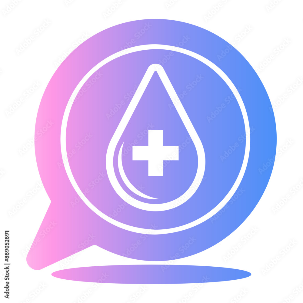 Obraz premium blood Gradient icon
