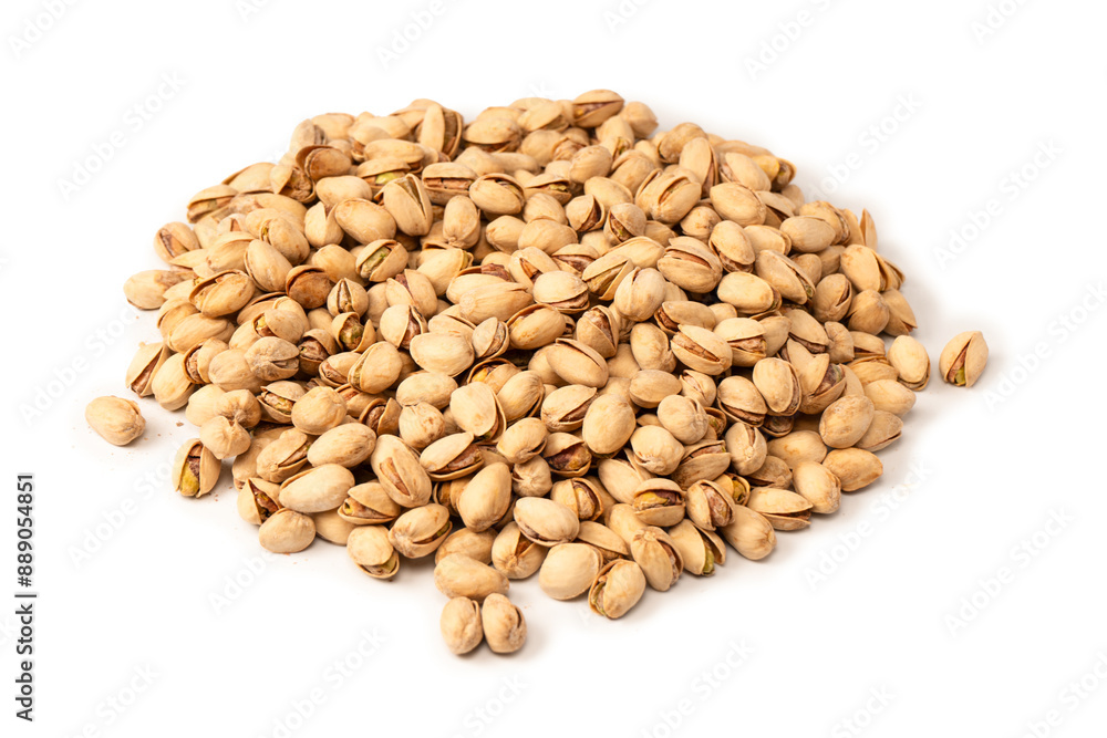 Tasty pistachios isolated on a white background. Tasty pistachios isolated on a white background.