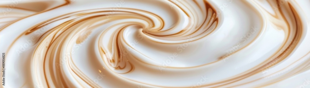 Whimsical Milk and Coffee Swirls: Artistic Organic Patterns in Soothing Tones Whimsical Milk and Coffee Swirls: Artistic Organic Patterns in Soothing Tones