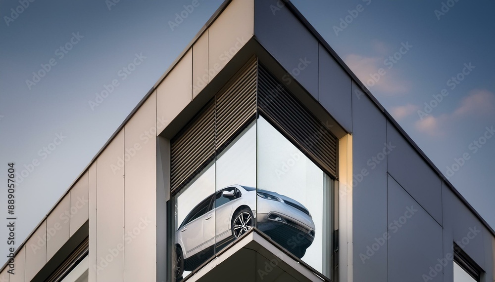 Fototapeta premium building with windows