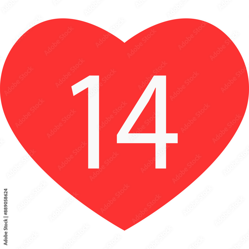Red Heart, Love, Romance or Valentine's Day Icon Red Heart, Love, Romance or Valentine's Day Icon