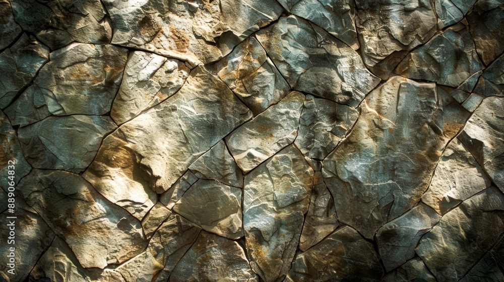 Close-up of Rough Stone Wall Texture. Close-up of Rough Stone Wall Texture.