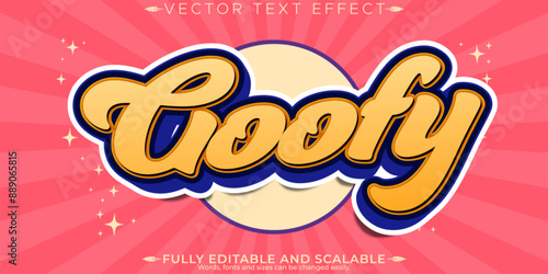 Retro sticker text effect, editable 70s and 80s text style