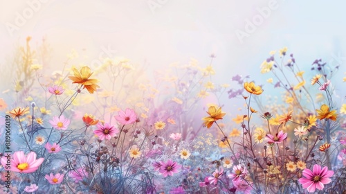 Pastel Floral Dream. © wiwat