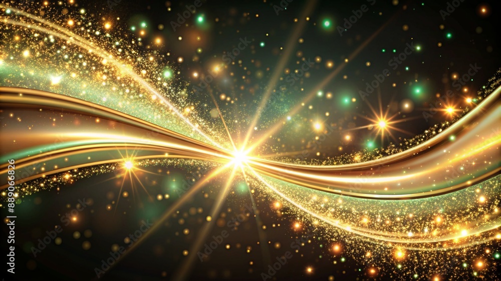 Fototapeta premium elegant shimmering and sparkling lines, abstract background