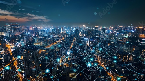 Wallpaper Mural Global connectivity empowers businesses through advanced technologies like big data, IoT, virtual reality, and 5G, driving growth in the digital age. Torontodigital.ca