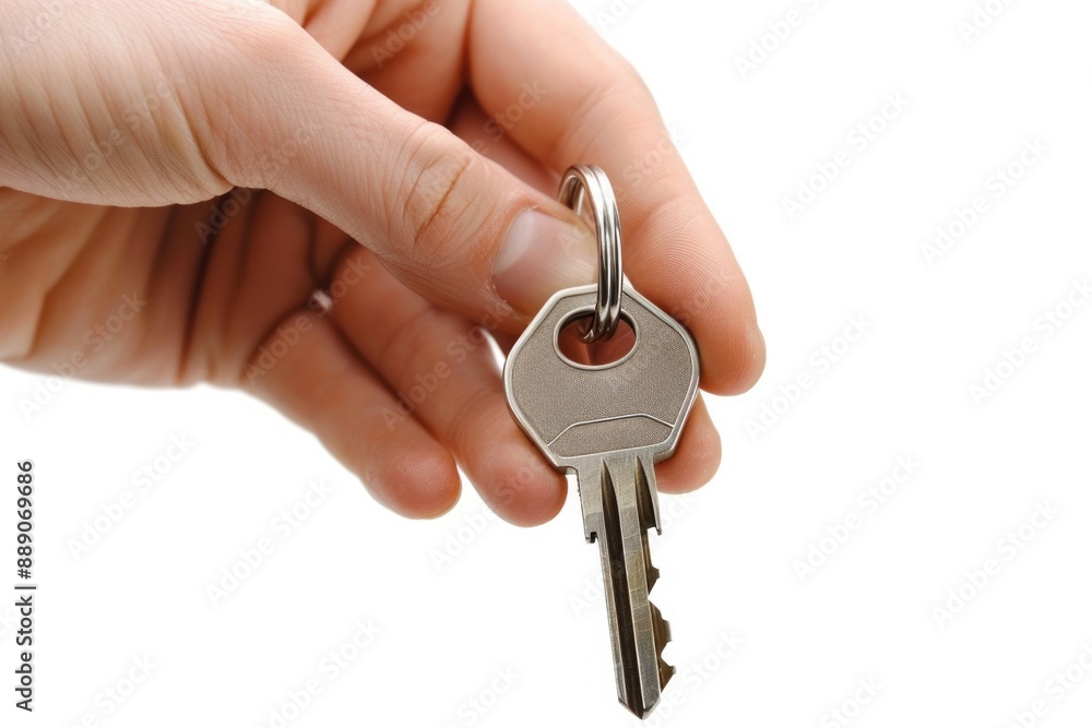 Handing Over: Real Estate Agent Delivering Keys for Condo Purchase Agreement Handing Over: Real Estate Agent Delivering Keys for Condo Purchase Agreement