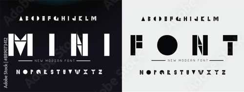 Font alphabet creative modern with black dots, letters A, B, C, D, E, F, G, H, I, J, K, L, M, N, O, P, Q, R, S, T, U, V, W, X, Y, Z and numerals 0, 1, 2, 3, 4, 5, 6, 7, 8, 9, vector illustration 10EPS