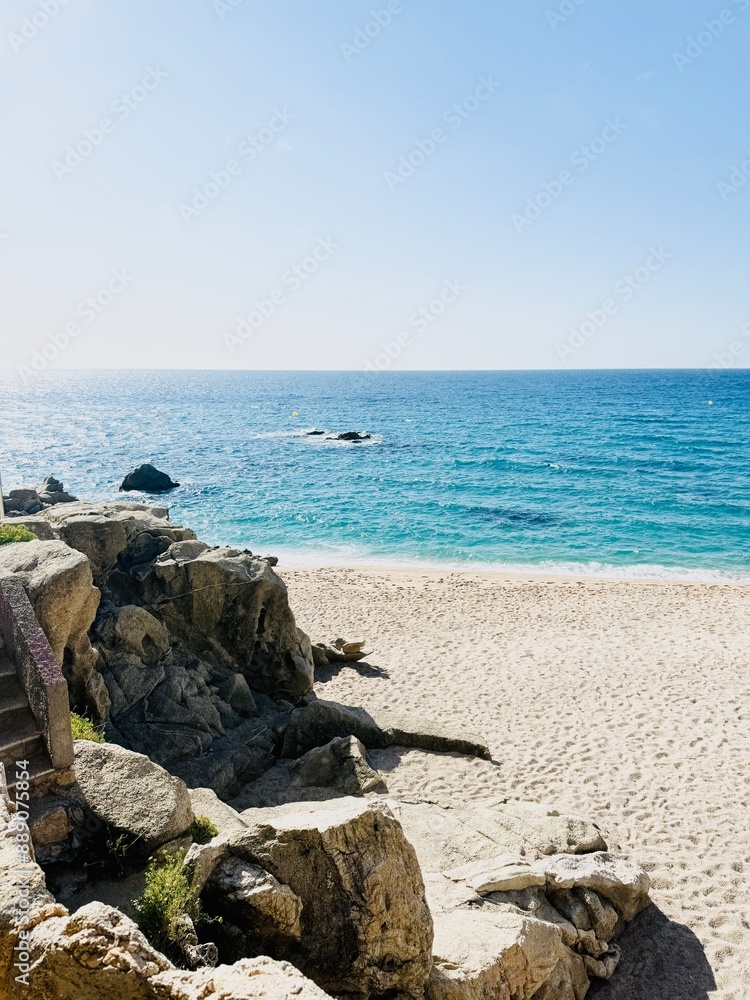Fototapeta premium Beaches with turquoise waters on the Costa Brava.
