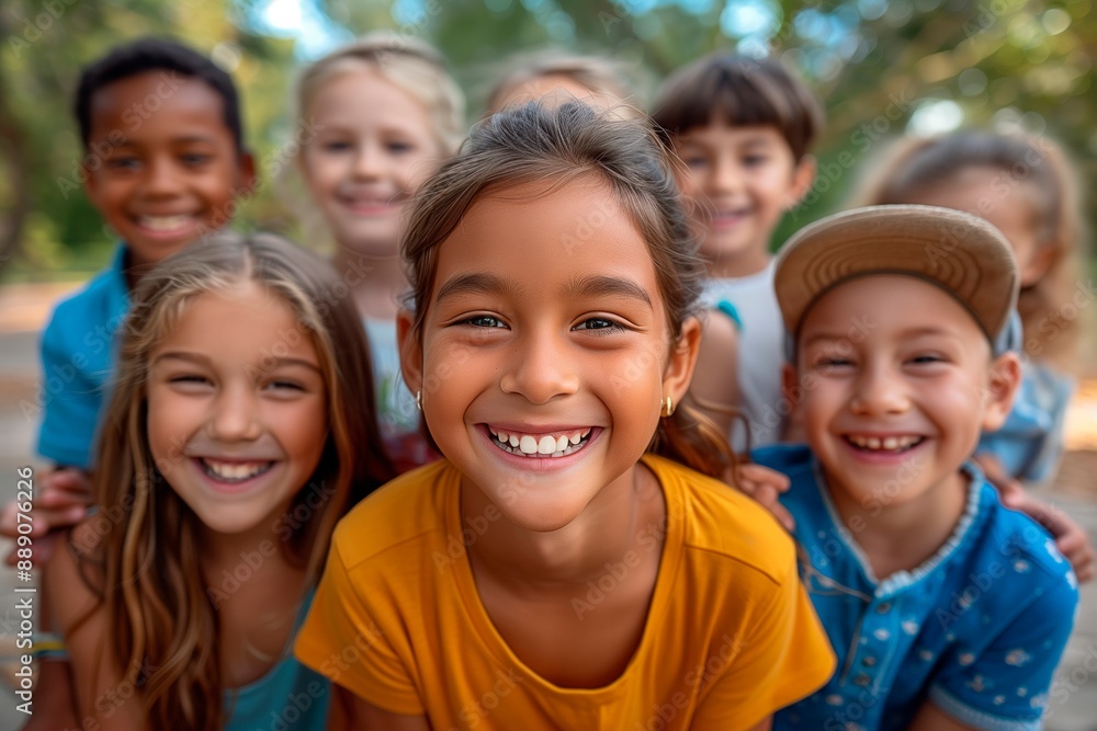 Young brunette girl smiling to the camera. Outdoors scene at day time. Cheerful youth Young brunette girl smiling to the camera. Outdoors scene at day time. Cheerful youth
