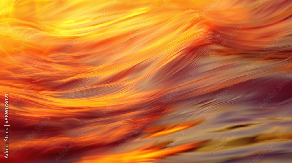 Abstract Orange and Yellow Swirls. Abstract Orange and Yellow Swirls.
