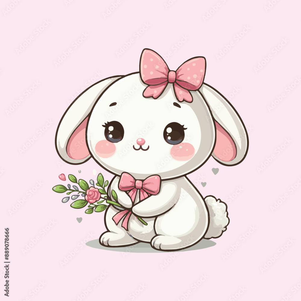 Cute rabbbit or bunny cartoon vector illustration sticker animal sport icon concept
Cute rabbbit or bunny cartoon vector illustration sticker animal sport icon concept