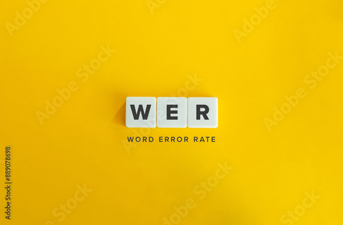 Word Error Rate (WER) in AI Transcription.  photo