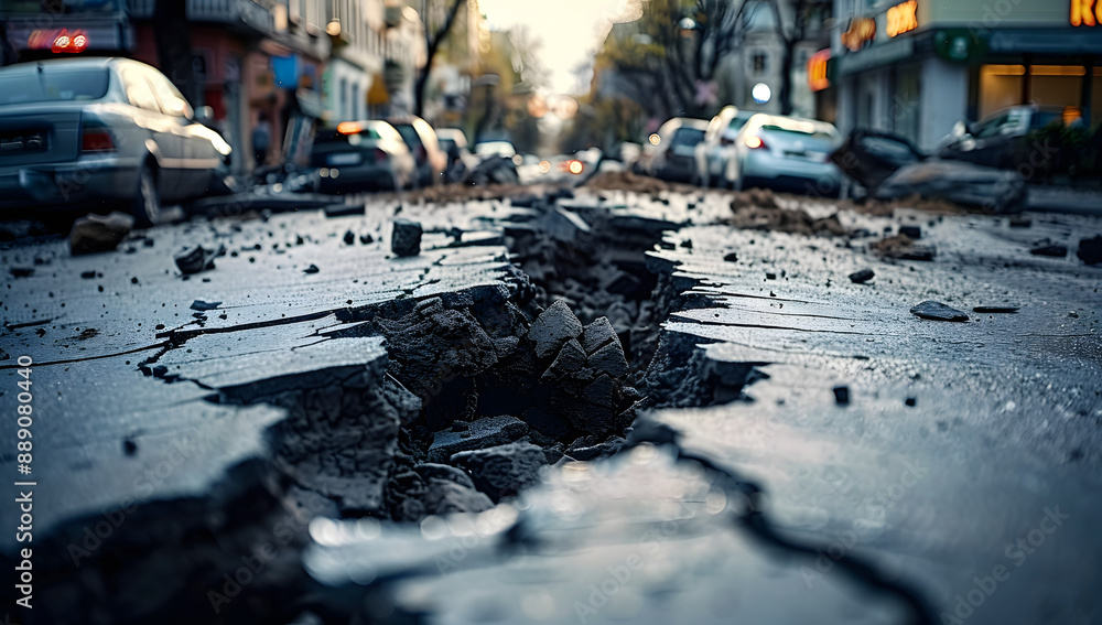 Cracked Pavement and Collapsed Buildings: The Face of Disaster Cracked Pavement and Collapsed Buildings: The Face of Disaster