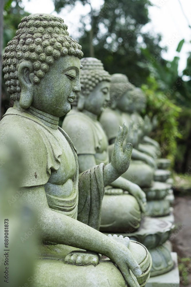 Stone buddha statue, close up. Buddhism. Stone buddha statue, close up. Buddhism.