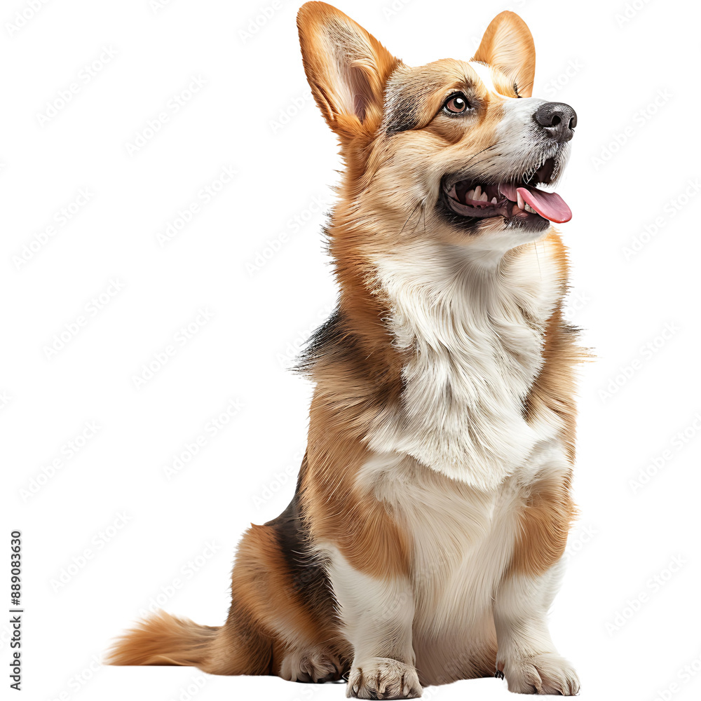 Corgi dog, transparent background